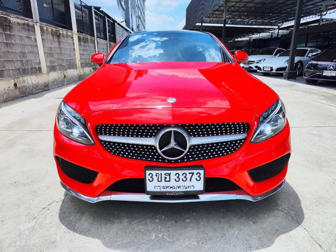 2017 Mercedes-Benz C-Class C 250 Coupe AMG สีแดง