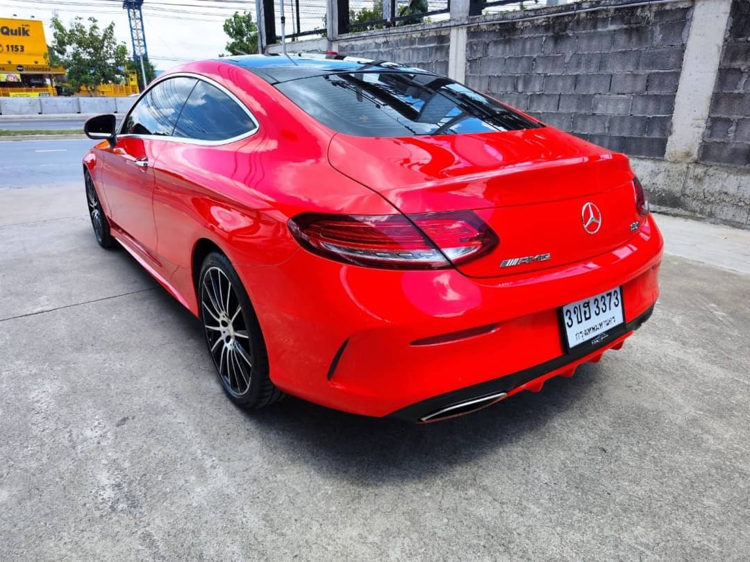 2017 Mercedes-Benz C-Class C 250 Coupe AMG สีแดง