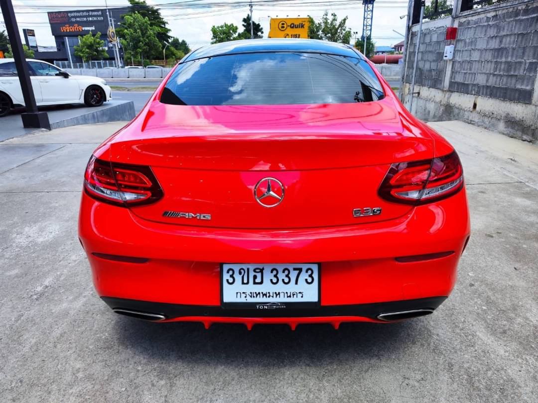 2017 Mercedes-Benz C-Class C 250 Coupe AMG สีแดง