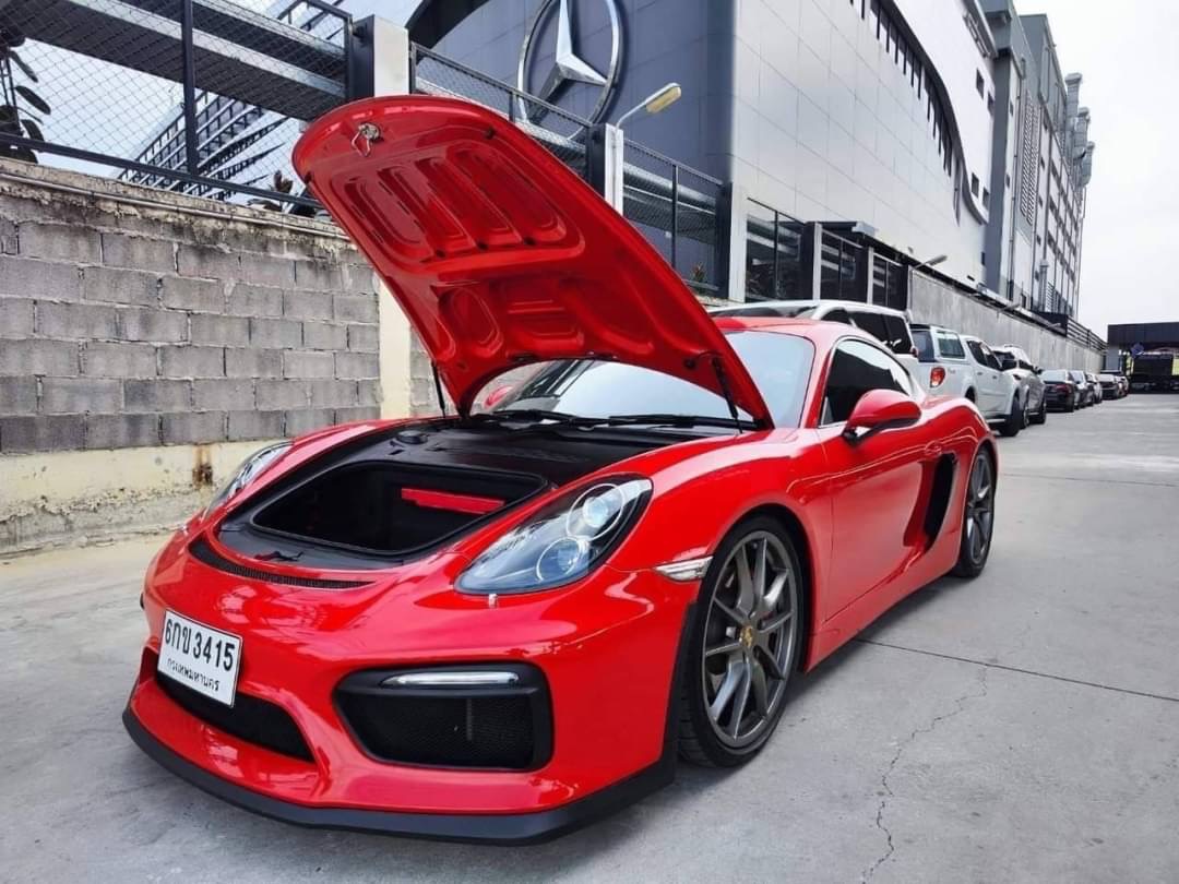 2015 Porsche Cayman สีแดง (รูปที่ 5)