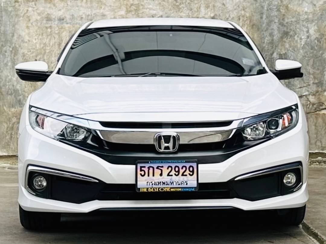 2020 Honda Civic Sedan สีขาว (รูปที่ 2)