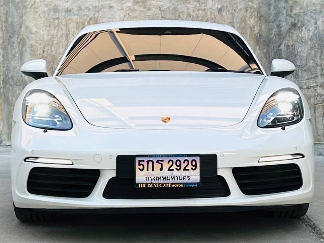 2017 Porsche Cayman สีขาว (รูปที่ 2)