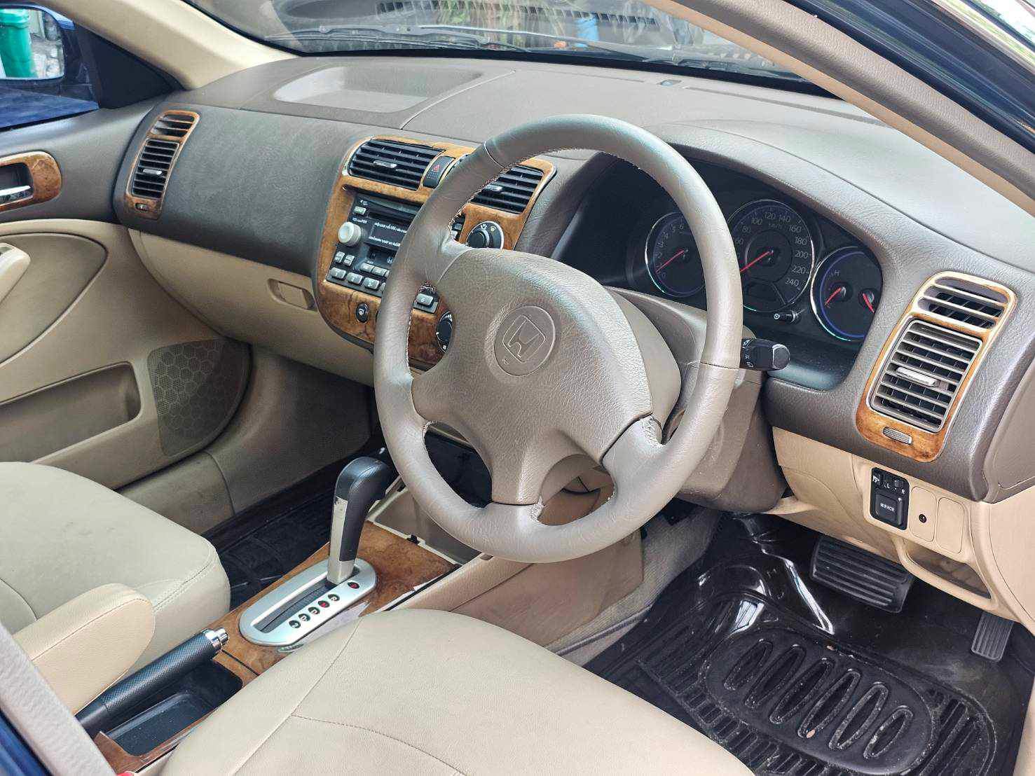 2003 Honda Civic ES (Dimension) สีน้ำเงิน (รูปที่ 4)
