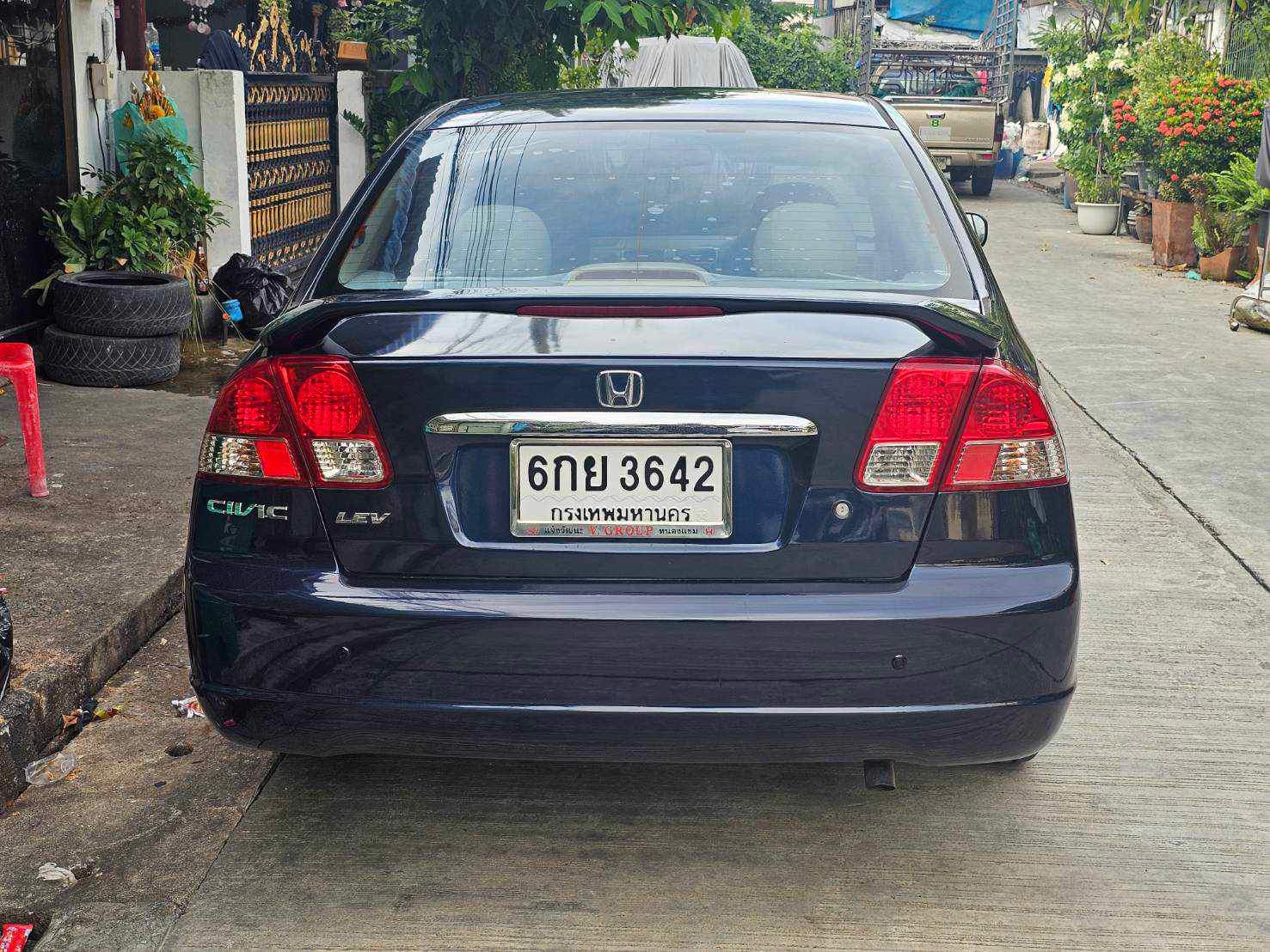 2003 Honda Civic ES (Dimension) สีน้ำเงิน