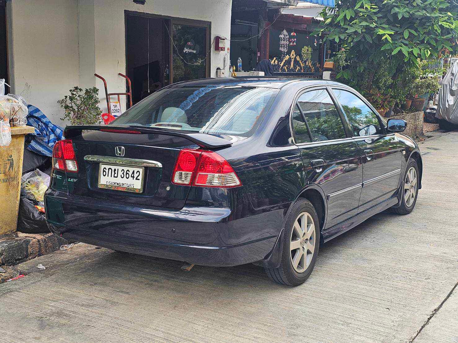 2003 Honda Civic ES (Dimension) สีน้ำเงิน (รูปที่ 2)