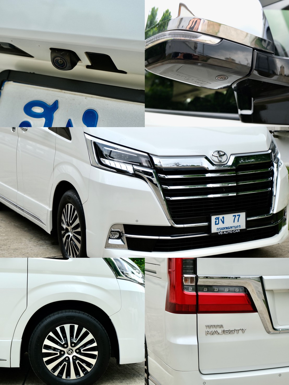 รถRare ltem ประวัติดี ไมล์น้อย 54,xxx กม. 🔥รุ่นรถ : toyota Majesty 2.8 Premium 6AT เครื่องยนต์: ดีเซล เกียร์: ออโต้ ปี: 2020 สี: ขาว ไมล์: (รูปที่ 7)
