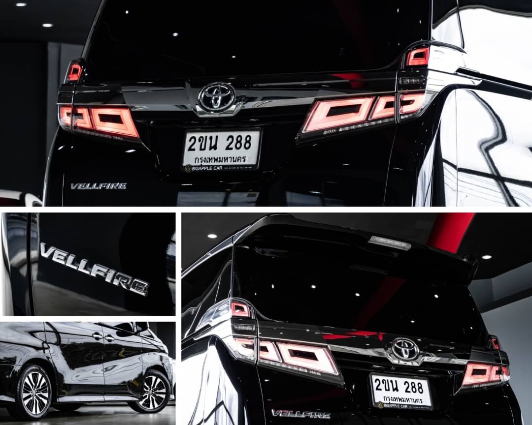 2022 Toyota Vellfire สีดำ (รูปที่ 7)