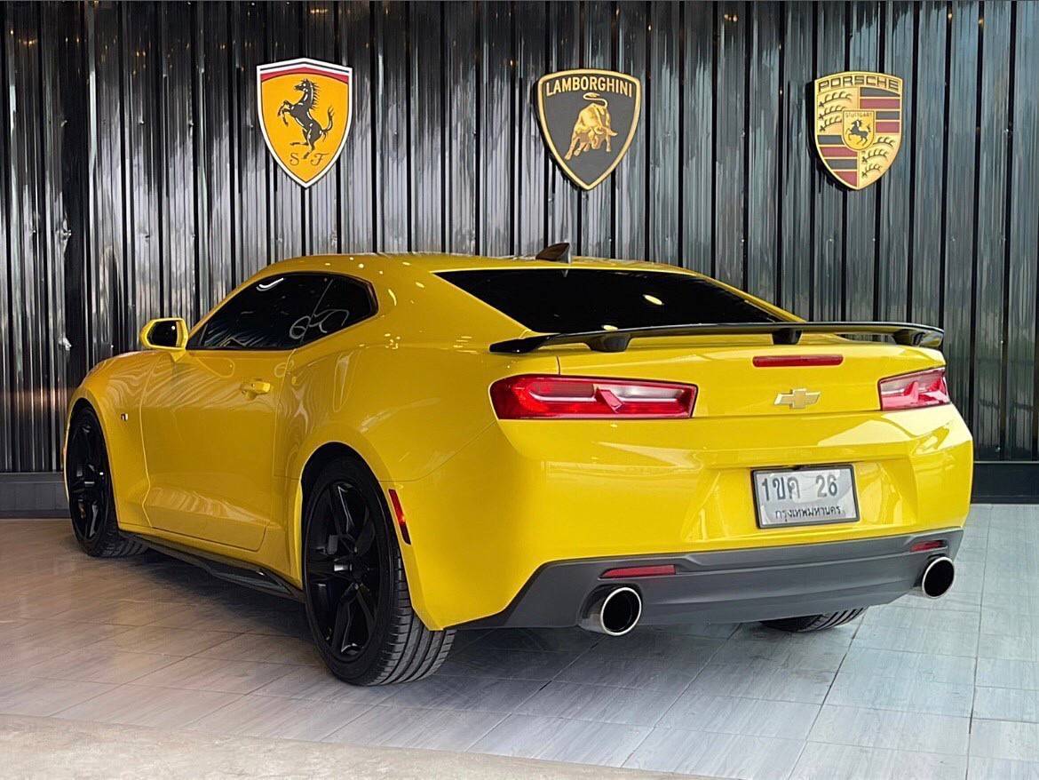 2017 Chevrolet Camaro Gen6 สีเหลือง (รูปที่ 3)