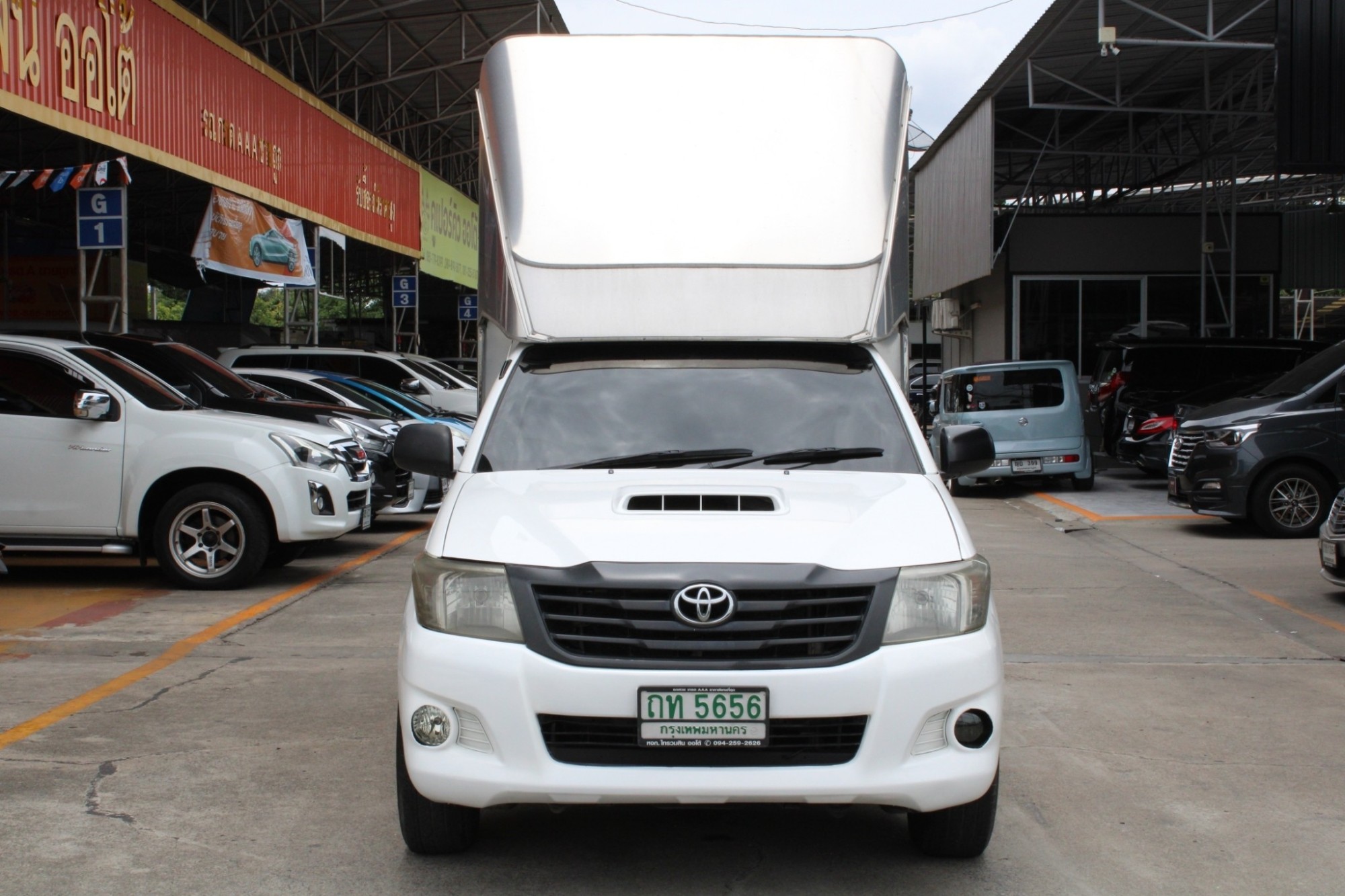 2014 Toyota Hilux Vigo CHAMP 2.5 J SINGLE MT สีขาว พร้อมหลังคาตู้ทึบของใหม่ ขนาด 2.10เมตร พร้อมใช้งานเชิงพานิชย์ทุกประเภท เอาไปรวยแน่นอน จัดได้เต็ม (รูปที่ 7)