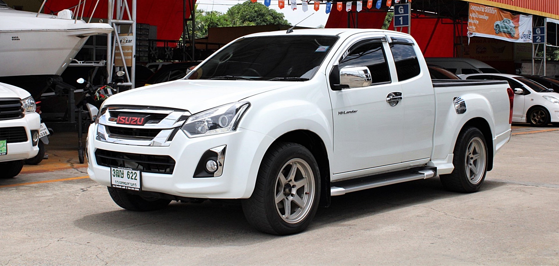 👉 ฟรีดาวน์ 👉 ดอกเบี้ย 0 % 1 ปี 👉ขับฟรี 3 เดือน 2017 Isuzu D-Max Hi-Lander SPACE CAB 1.9 L Ddi BLUE POWER MT สีขาว (รูปที่ 2)