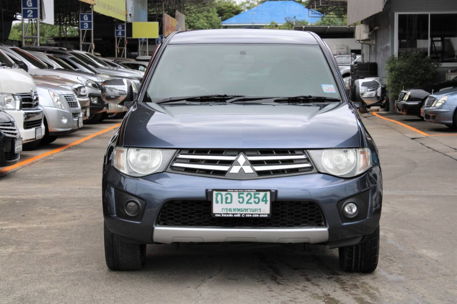 กะบะแคปผ่อน3000 ประวัติดีฟรีดาวน์ ออกรถ 0 บาท 2010 Mitsubishi Triton 2.4 GLX MEGA CAB MT สีน้ำเงิน เกียร์ธรรมดา เบนซิล (รูปที่ 2)