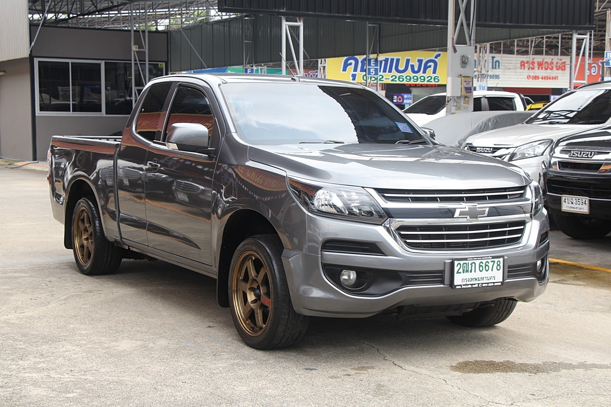 2019 Chevrolet Colorado Flex Cab 2.5 LT สีเทา เกียร์ธรรมดา 6 เกียร์ แคปเปิดได้