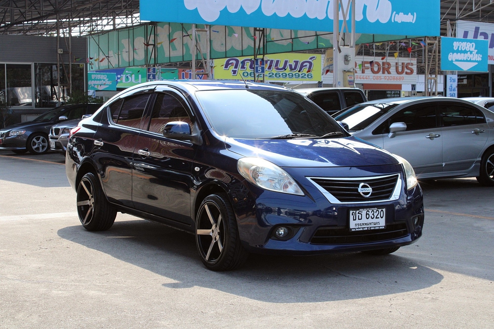 ผ่อน 2xxx 2012 Nissan Almera 1.2 E Pure Drive CVT AT สีน้ำเงิน เกียร์ออโต้ มือแรกออกห้าง สีเดิม น็อตโครงสร้างตัวรถไม่ขยับ รถเดิมสวยๆครับ (รูปที่ 3)