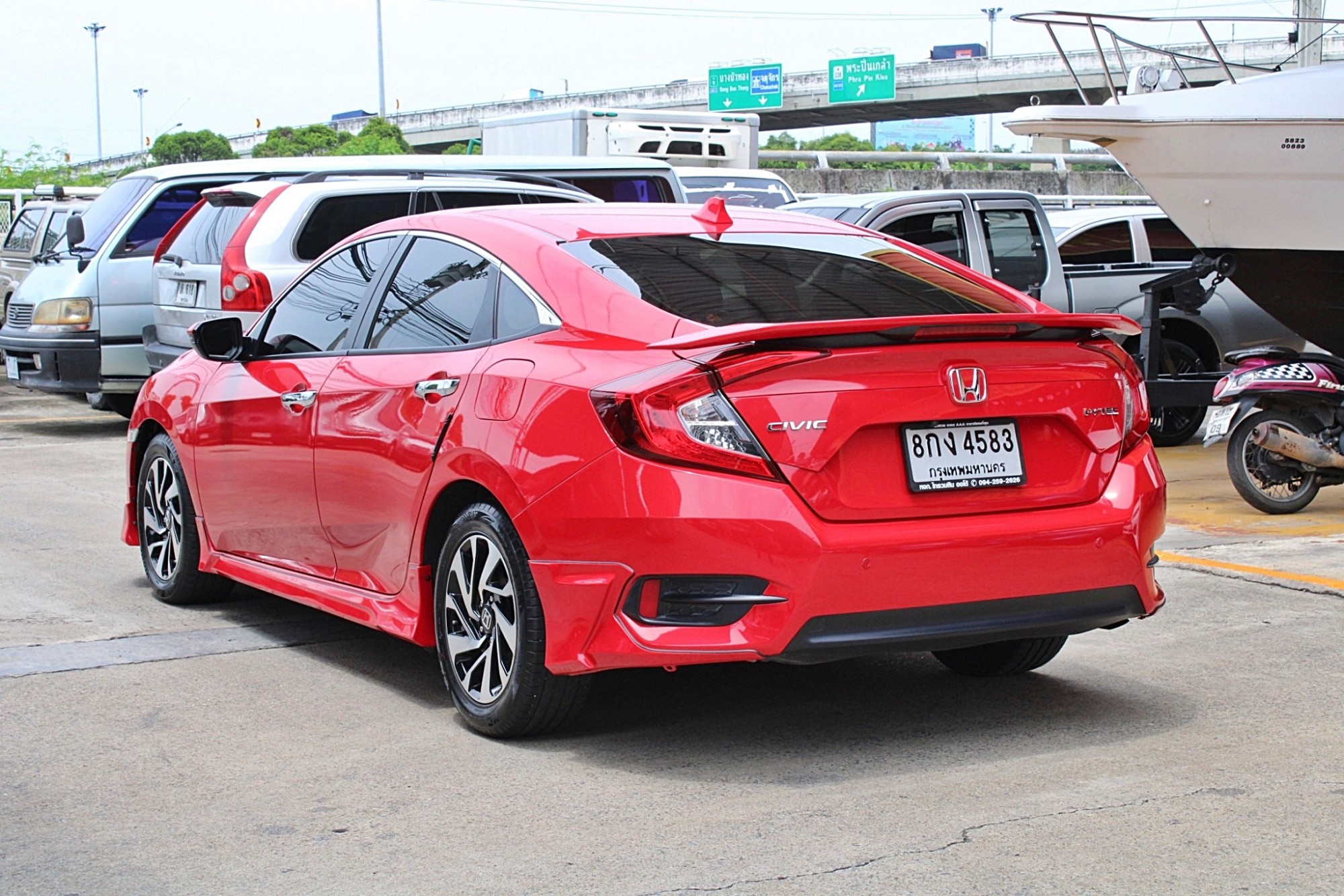 2019 Honda Civic Fc 1.8 EL auto สีแดง ไมล์น้อยแท้ 83,xxx มือแรกออกป้ายแดง 👉 ฟรีดาวน์ 👉 ดอกเบี้ย 0 % 1 ปี 👉ขับฟรี 3 เดือน (รูปที่ 10)