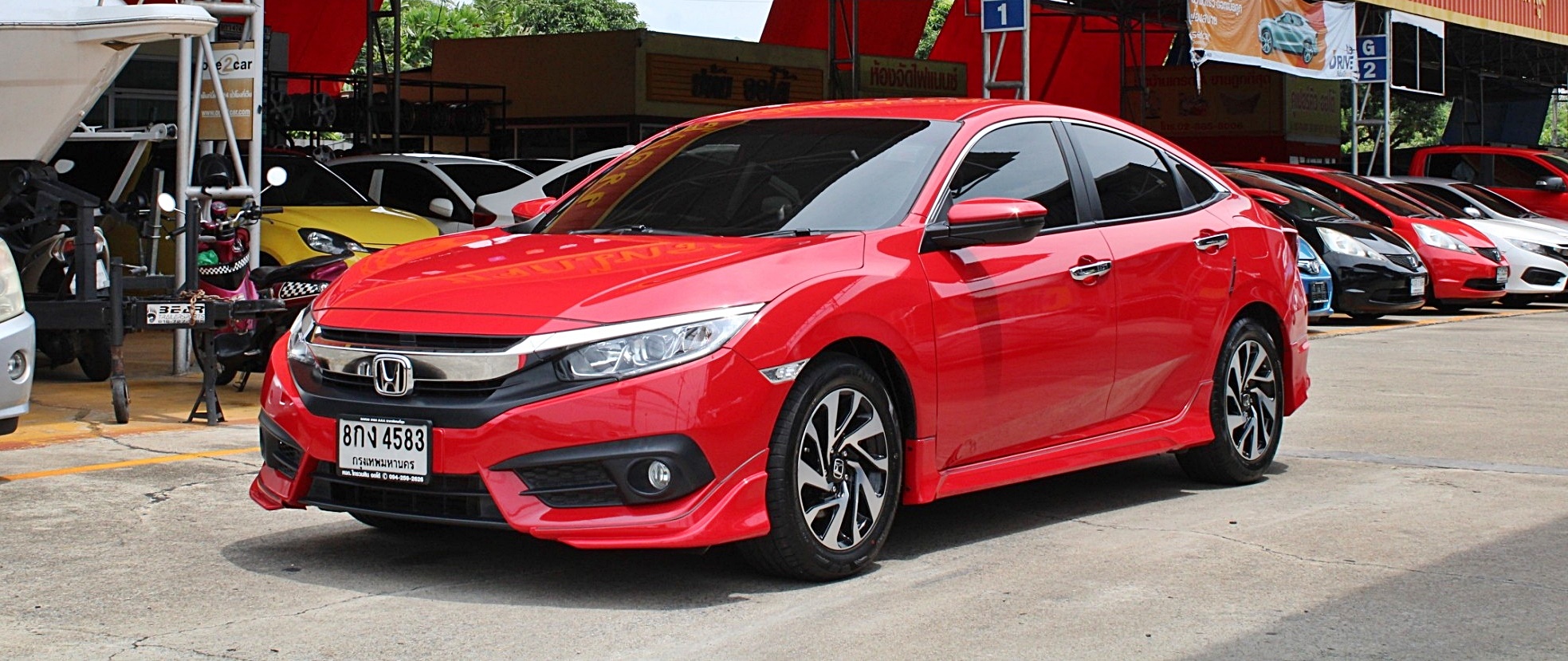 2019 Honda Civic Fc 1.8 EL auto สีแดง ไมล์น้อยแท้ 83,xxx มือแรกออกป้ายแดง 👉 ฟรีดาวน์ 👉 ดอกเบี้ย 0 % 1 ปี 👉ขับฟรี 3 เดือน (รูปที่ 3)