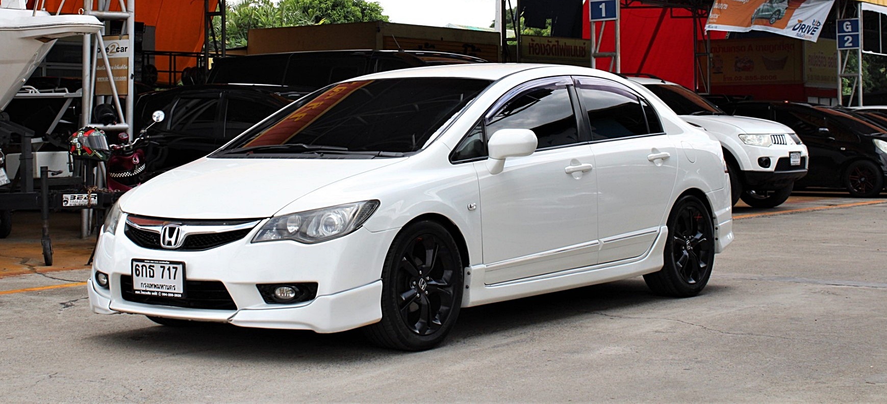 2011 Honda Civic FD 1.8 S i-VTEC AT สีขาว เกียร์ออโต้ พวงมาลัยมัลติฟังชั่น จอDVD ติดแก๊ส LPG แล้ว ประหยัดมาก
