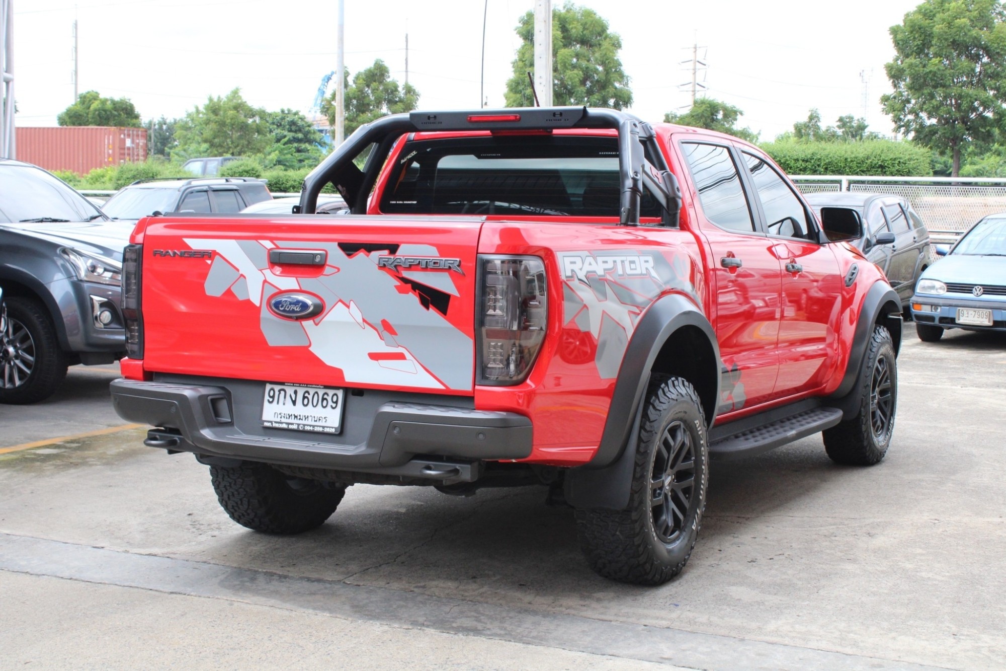 2019 Ford Ranger RAPTOR Diesel 2.0 EcoBlue Bi-Turbo เกียร์อัตโนมัติ 10 จังหวะ สีแดง Race Red แดงดุดันขับมันส์