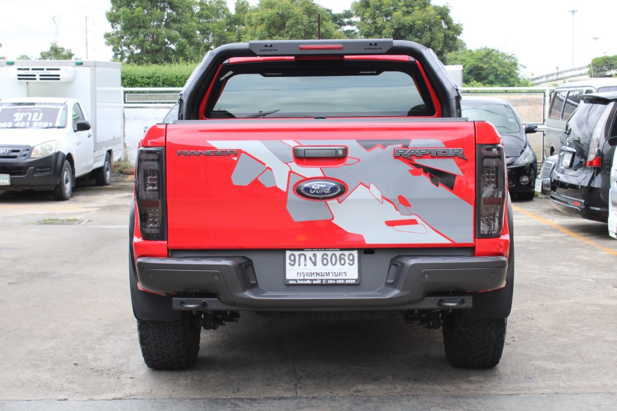 2019 Ford Ranger RAPTOR Diesel 2.0 EcoBlue Bi-Turbo เกียร์อัตโนมัติ 10 จังหวะ สีแดง Race Red แดงดุดันขับมันส์