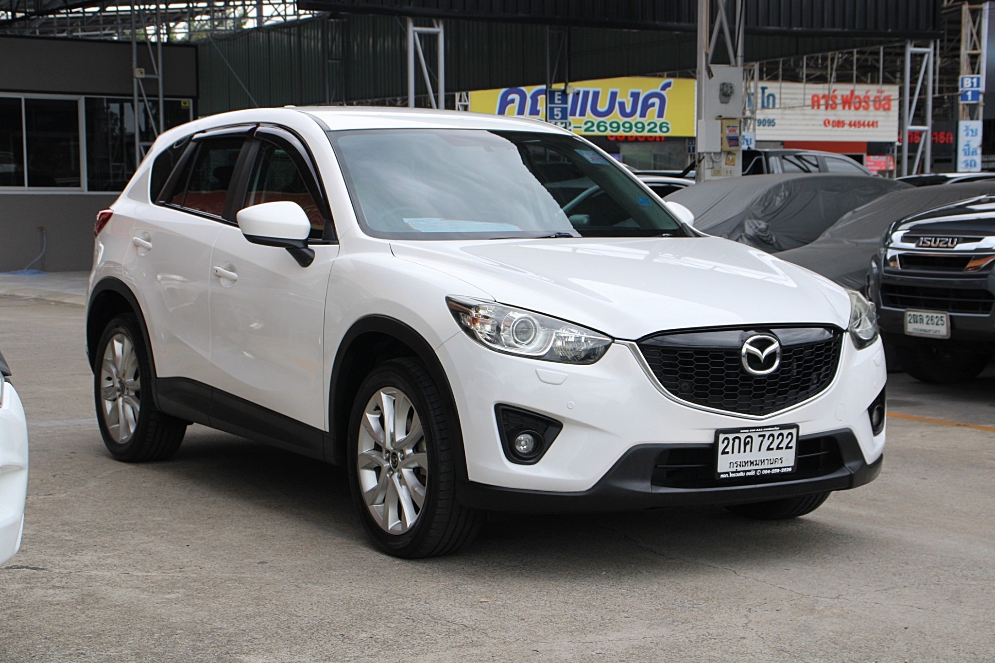 2014 Mazda CX-5 2.5 S AT สีขาว SUV Auto เบนซิน ไม่เคยแก๊ส เครื่องเกียร์ดีมาก ภายในสวย ขับดีมากครับ มีโปรดอกเบี้ยพิเศษ (รูปที่ 2)