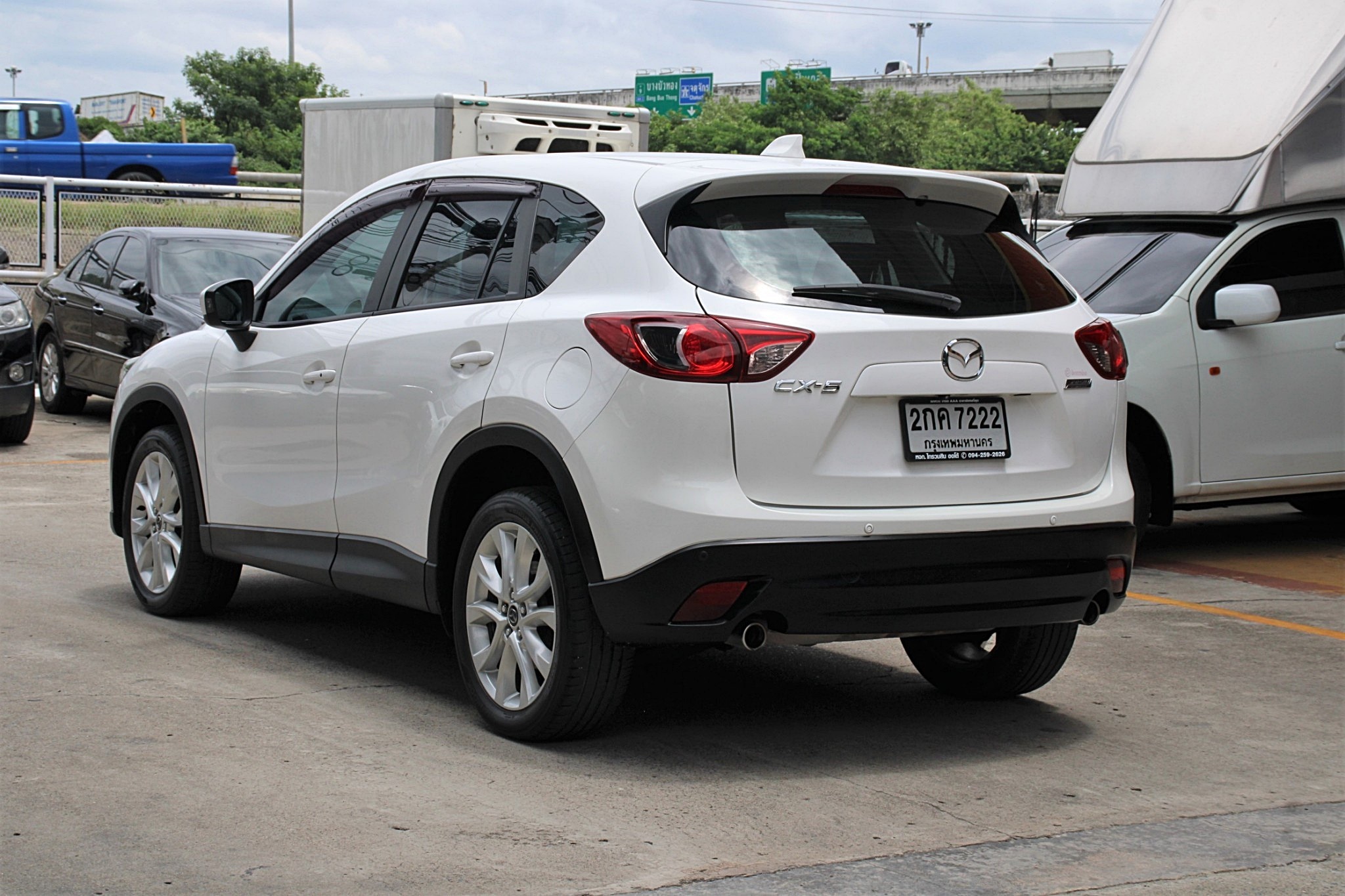 2014 Mazda CX-5 2.5 S AT สีขาว SUV Auto เบนซิน ไม่เคยแก๊ส เครื่องเกียร์ดีมาก ภายในสวย ขับดีมากครับ มีโปรดอกเบี้ยพิเศษ (รูปที่ 3)