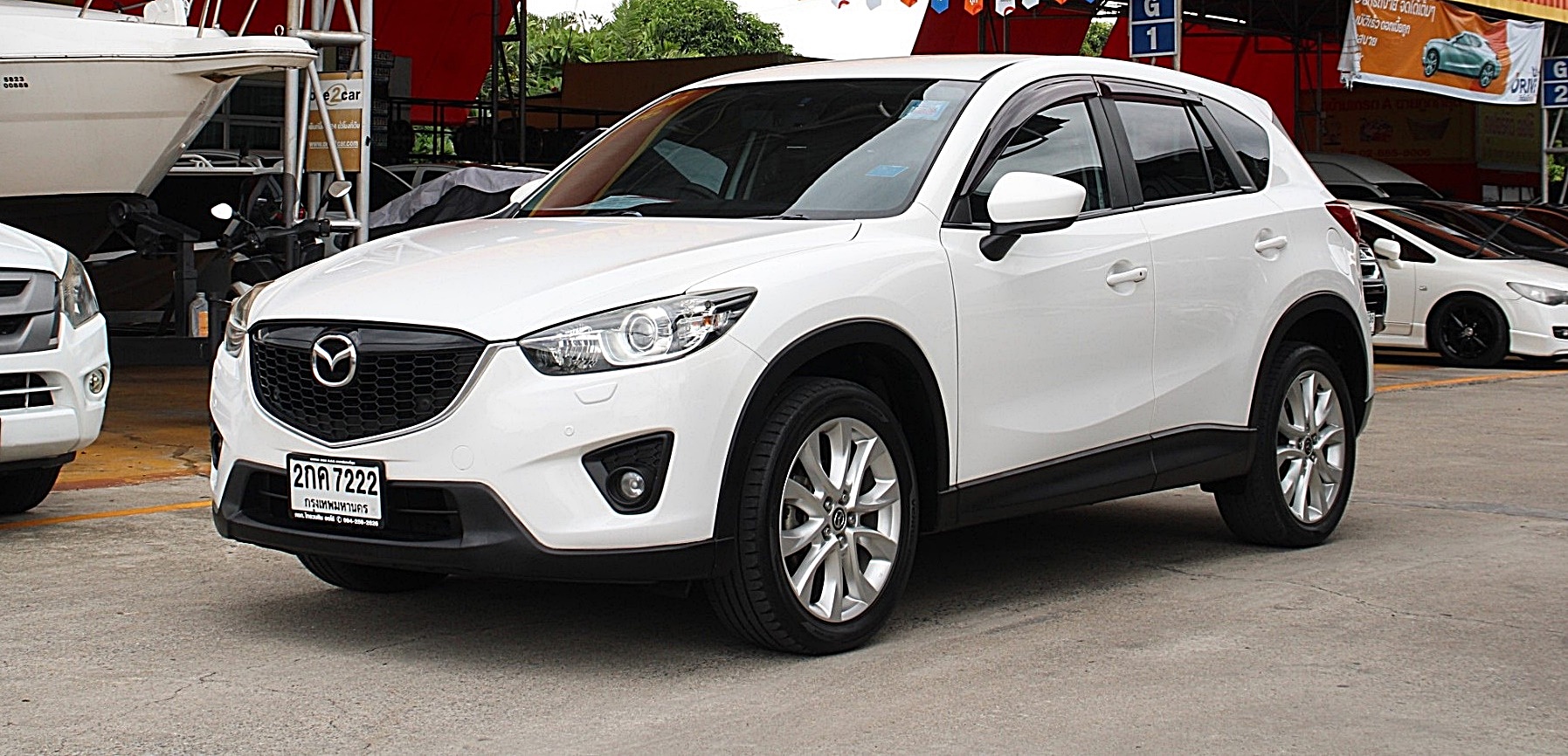 2014 Mazda CX-5 2.5 S AT สีขาว SUV Auto เบนซิน ไม่เคยแก๊ส เครื่องเกียร์ดีมาก ภายในสวย ขับดีมากครับ มีโปรดอกเบี้ยพิเศษ (รูปที่ 5)