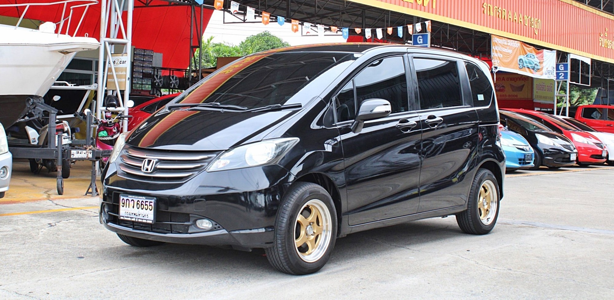 2012 Honda Freed 1.5 EL Wagon AT สีดำ เกียร์ออโต้ รถครอบครัว7ที่นั่ง รถบ้าน ออกห้างมือเดียว รถสวยไม่มีชน มีประวัติเช็คศูนย์
