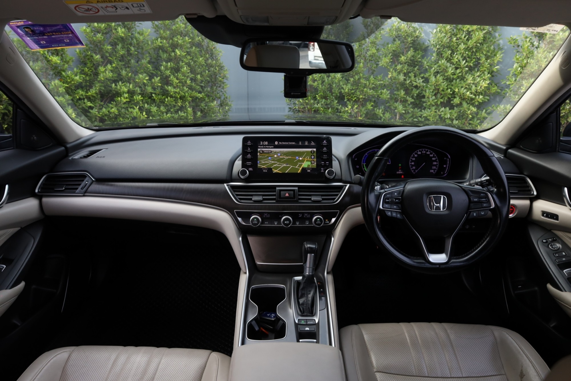 "HONDA ACCORD 2.0Hybrid ปี2019 สีดำ รุ่นใหม่ ไมเนอร์เชนจ์ G10 รถมือเดียว (รูปที่ 12)