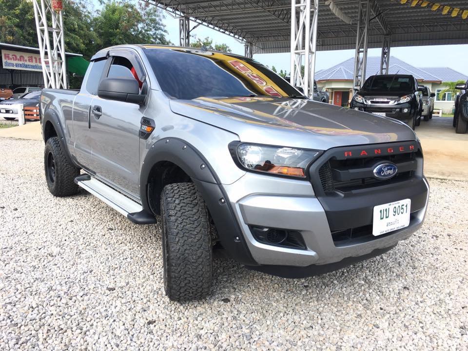 Ford Ranger Hi-Rider (Cab) ปี 2018 สีเทา (รูปที่ 3)