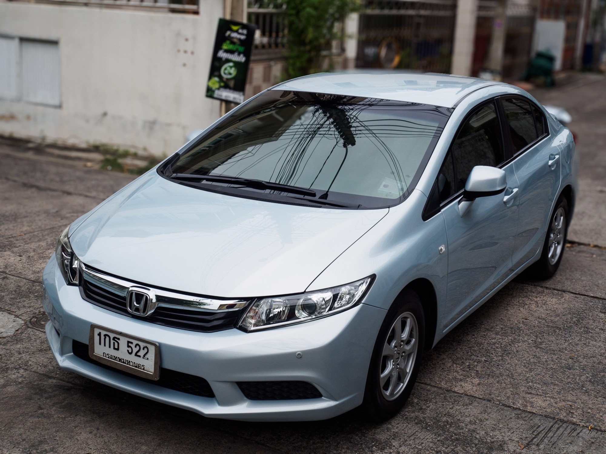 2013 Honda Civic FB สีเทา (รูปที่ 3)