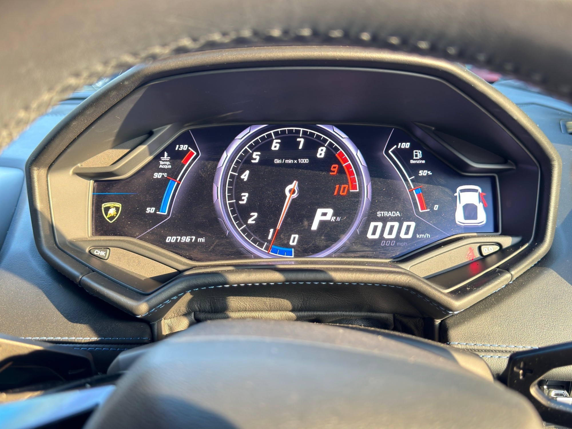 2017 Lamborghini Huracan Performante สีน้ำเงิน (รูปที่ 8)