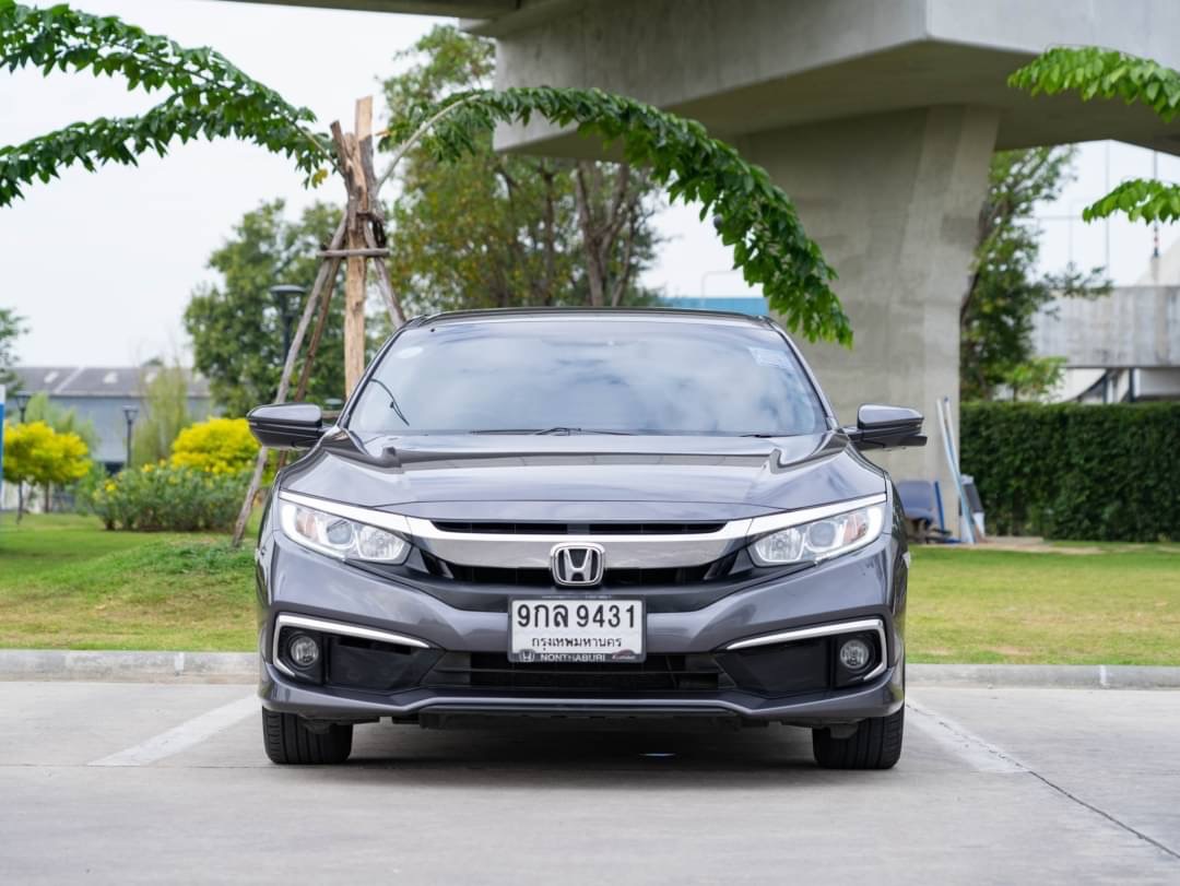 2020 Honda Civic Sedan สีเทา (รูปที่ 2)