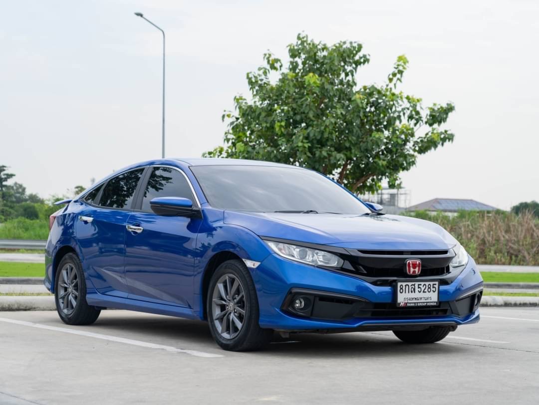 2019 Honda Civic Sedan สีน้ำเงิน (รูปที่ 4)