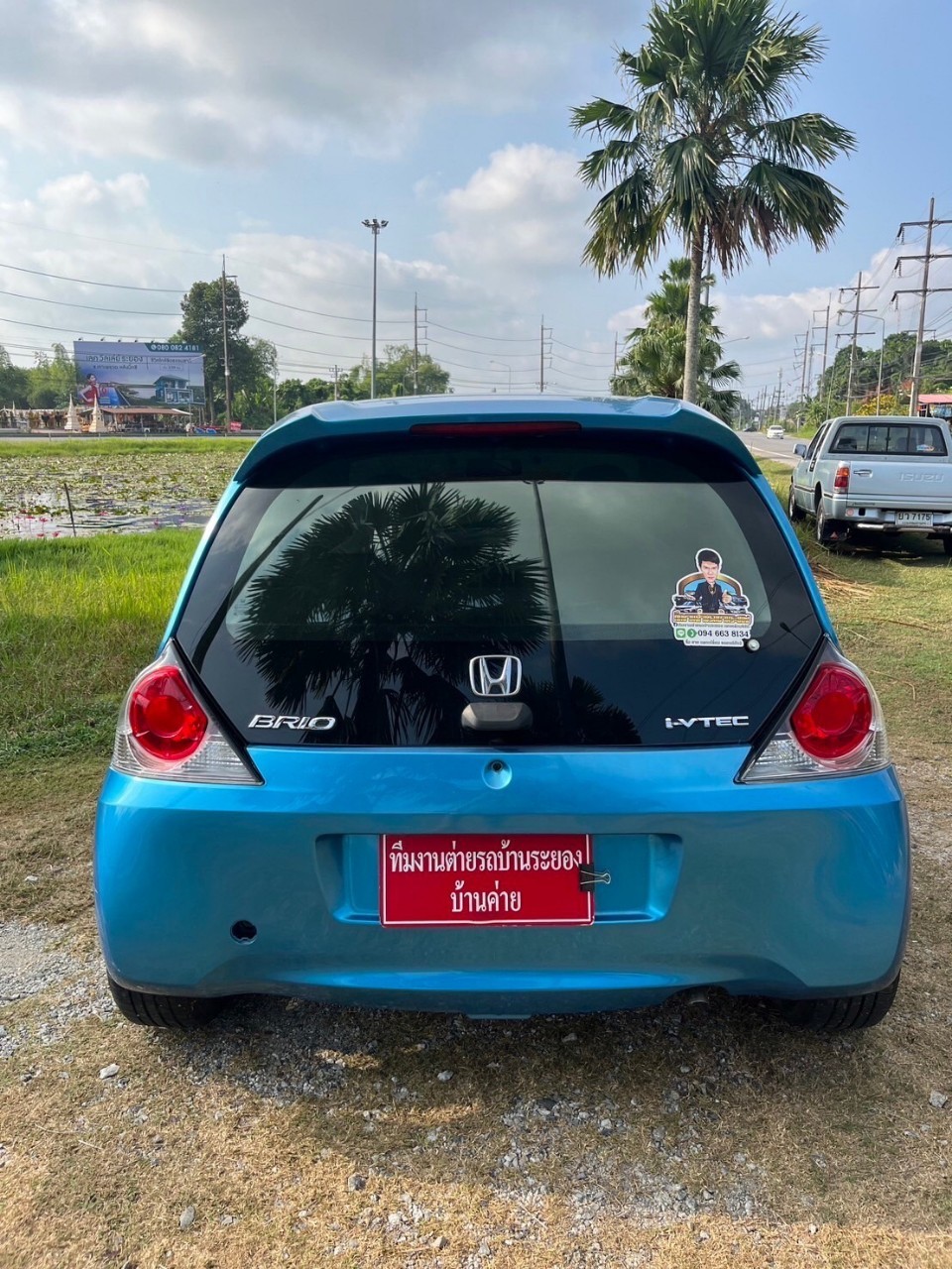 2012 Honda Brio สีฟ้า (รูปที่ 3)