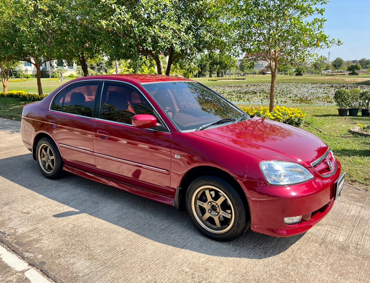 2004 Honda Civic ES (Dimension) สีแดง (รูปที่ 15)