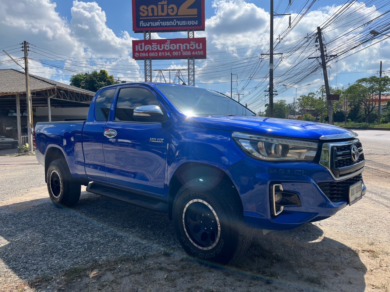 2015 Toyota Hilux Revo Smart cab สีน้ำเงิน