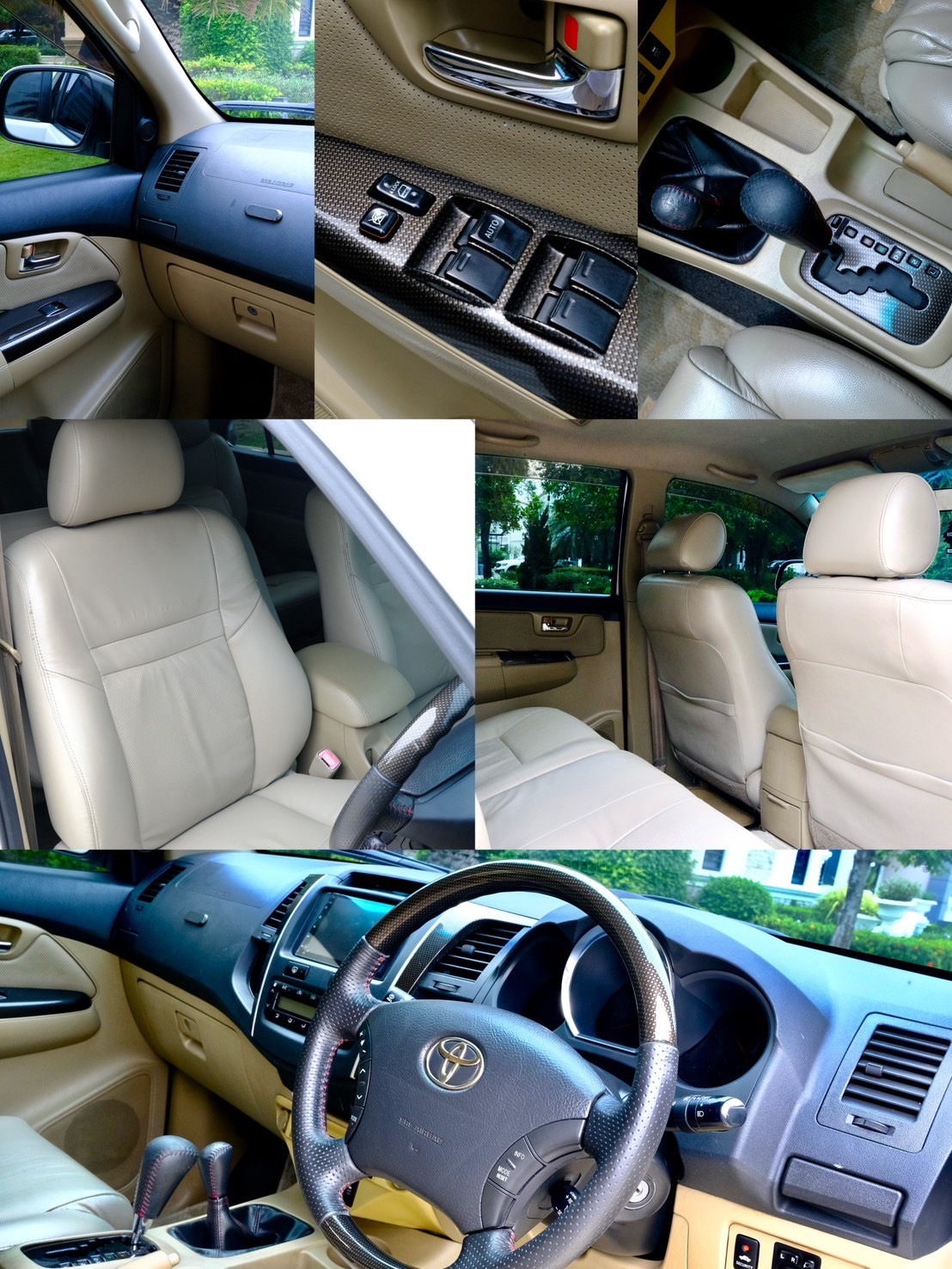 Toyota Fortuner 3.0V TRD 4wd ปี 2010 ออโต้ ดีเซล สีขาว ไมล์ 18x,xxx Km.