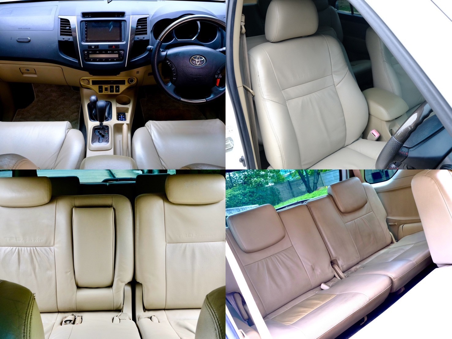 Toyota Fortuner 3.0V TRD 4wd ปี 2010 ออโต้ ดีเซล สีขาว ไมล์ 18x,xxx Km.