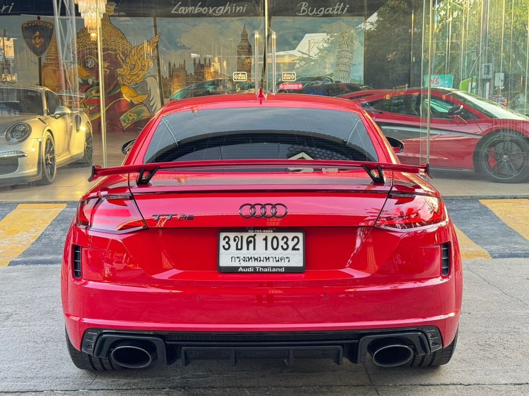 2020 Audi TTRS Quattro coupe สีแดง (รูปที่ 8)