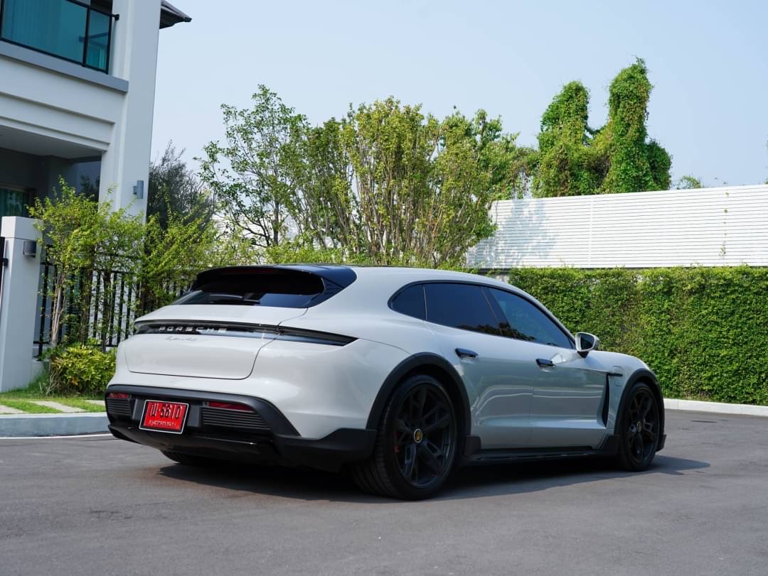 2022 Porsche Taycan 4S สีเทา (รูปที่ 5)