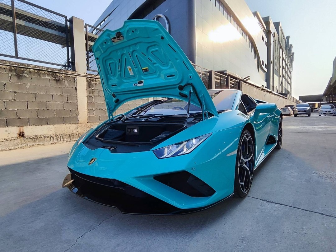 2022 Lamborghini Huracan EVO สีฟ้า (รูปที่ 6)