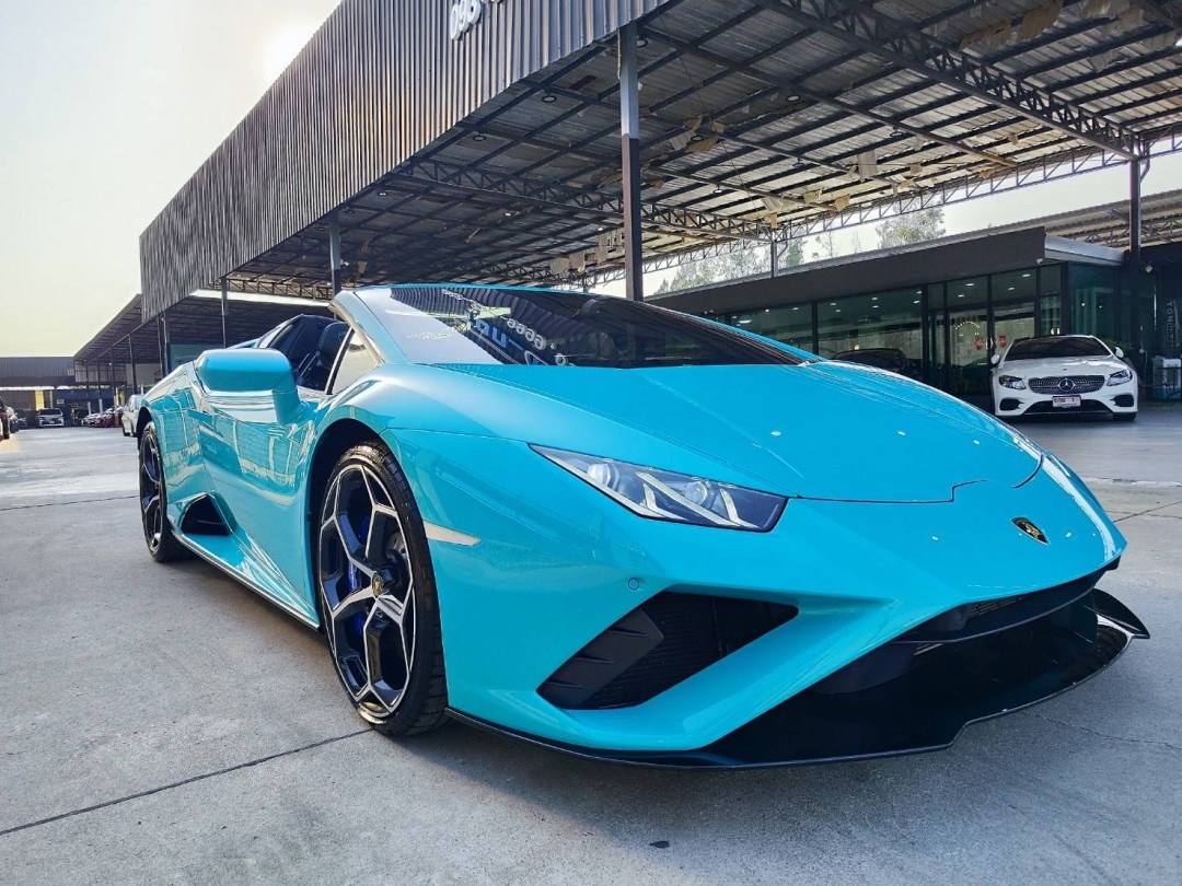 2022 Lamborghini Huracan EVO สีฟ้า (รูปที่ 7)