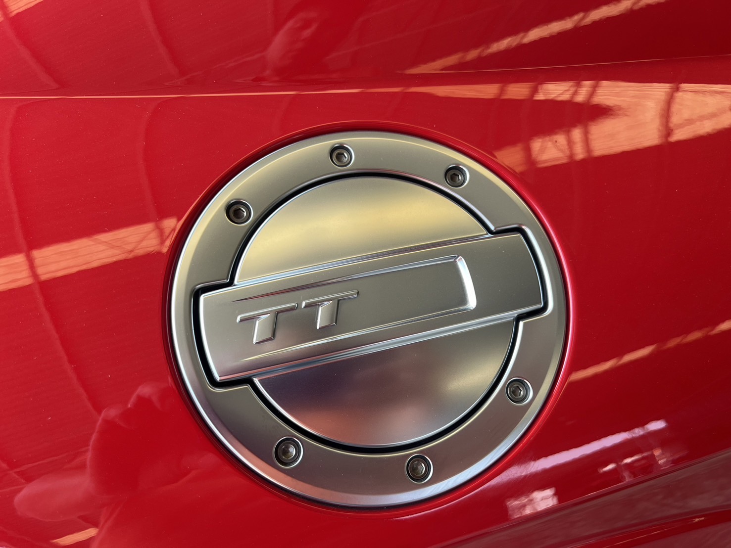 2022 Audi TTRS Quattro coupe สีแดง (รูปที่ 3)