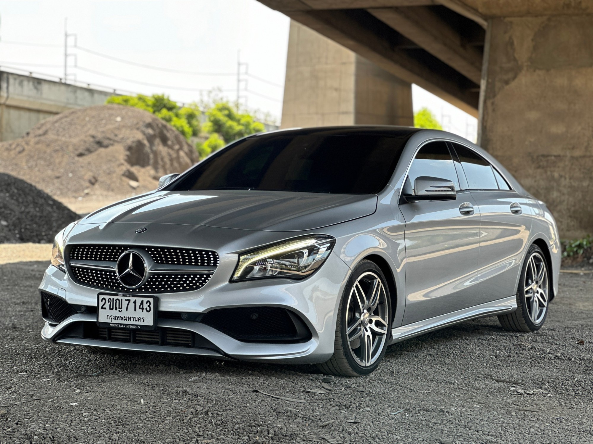 2017 Mercedes-Benz C-Class Coupe C 250 AMG สีเทา