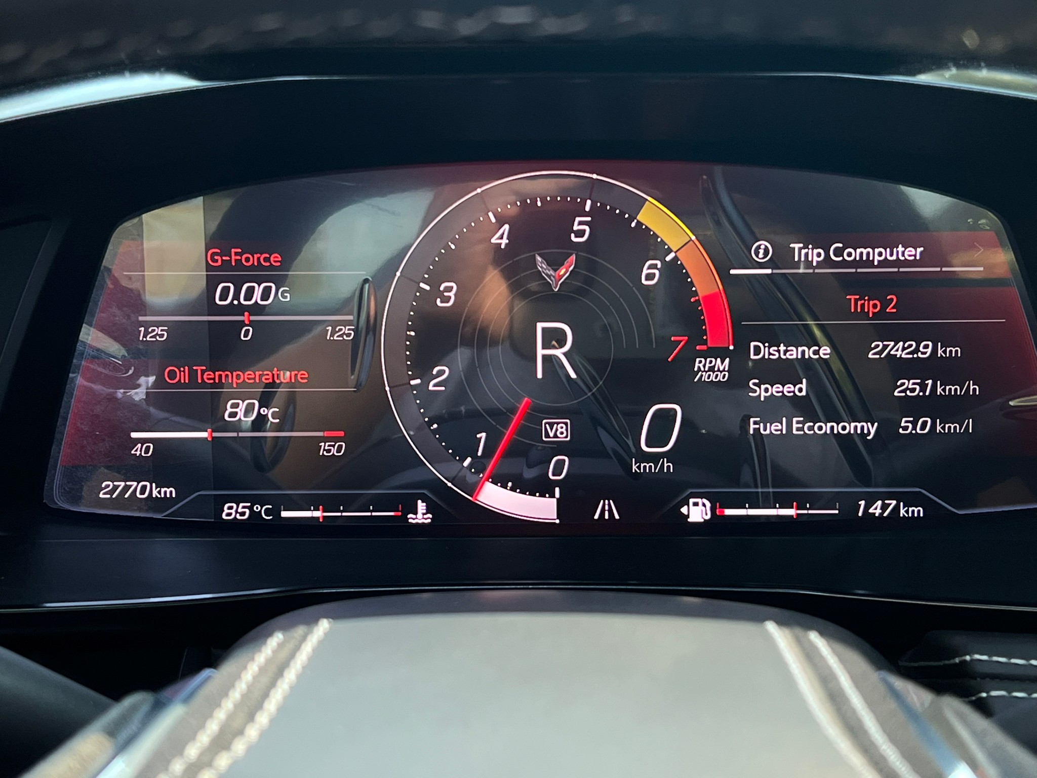 2022 Chevrolet Stingray C8 Convert 3LT สีแดง (รูปที่ 11)