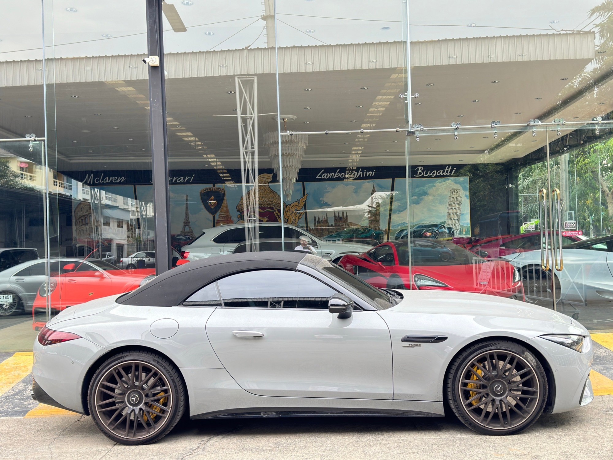 2023 Mercedes-Benz SL43 AMG night package สีเทา (รูปที่ 3)