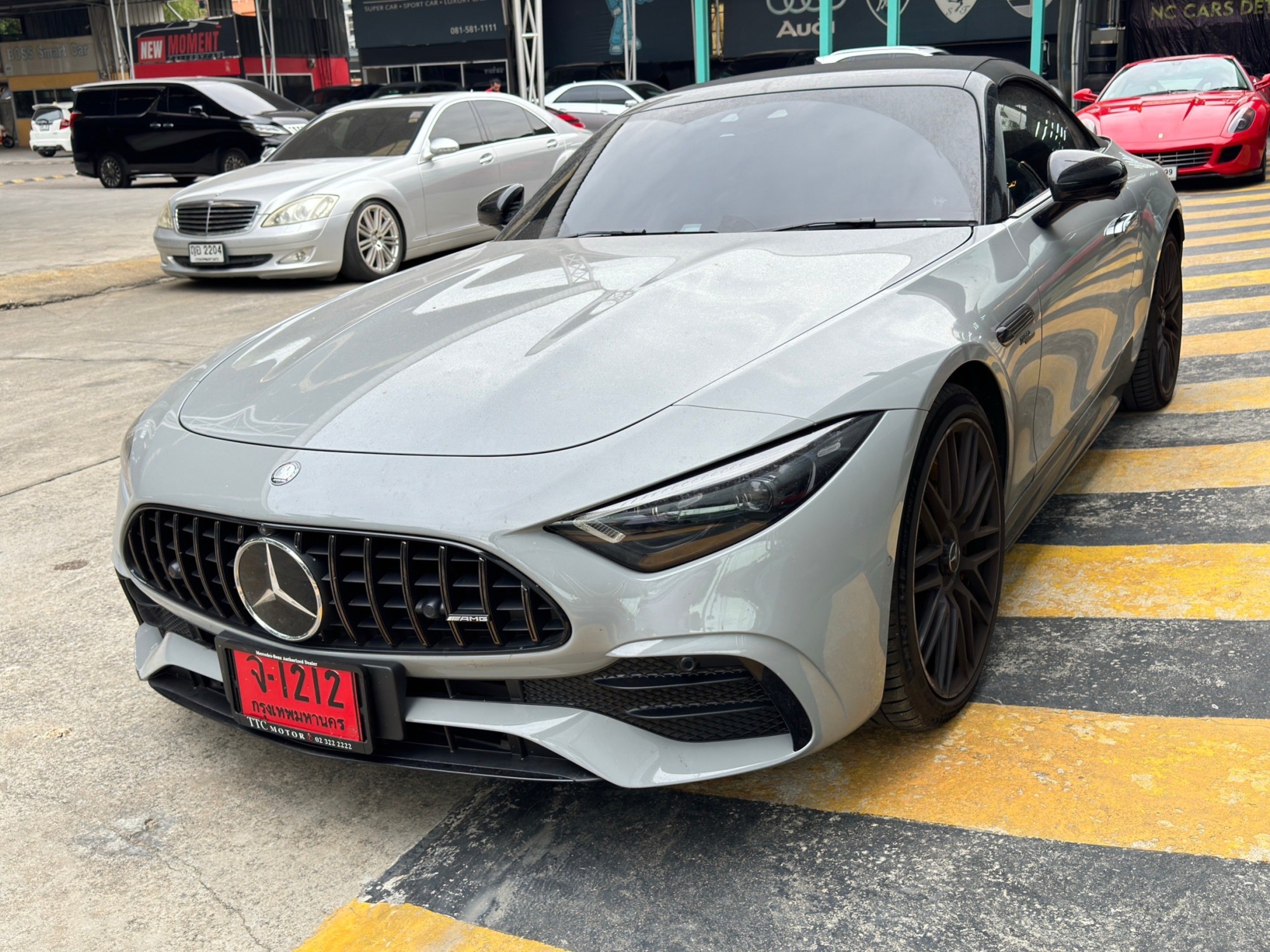 2023 Mercedes-Benz SL43 AMG night package สีเทา (รูปที่ 5)