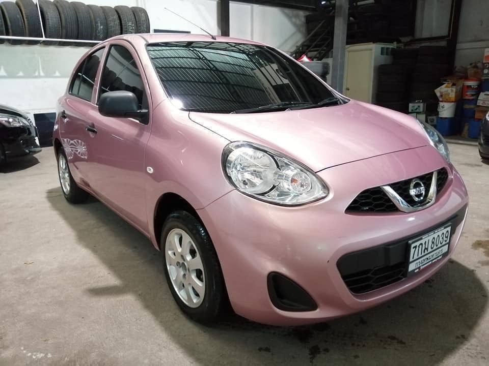 Nissan March ปี 2018 สีชมพู (รูปที่ 2)
