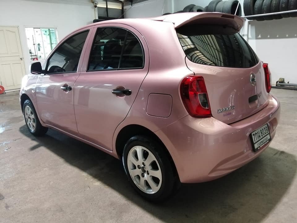 Nissan March ปี 2018 สีชมพู (รูปที่ 4)