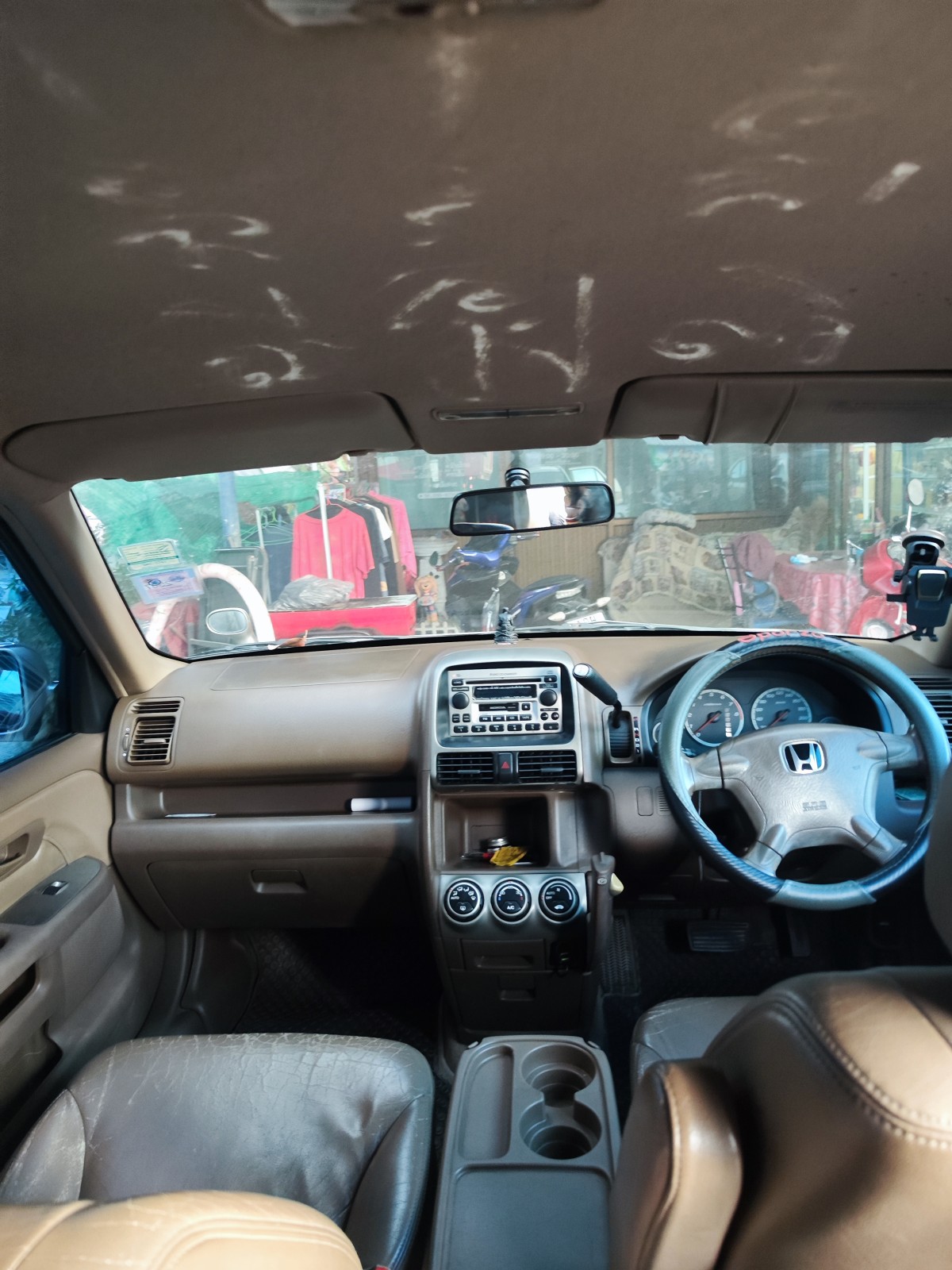 2004 Honda CR-V สีทอง (รูปที่ 4)