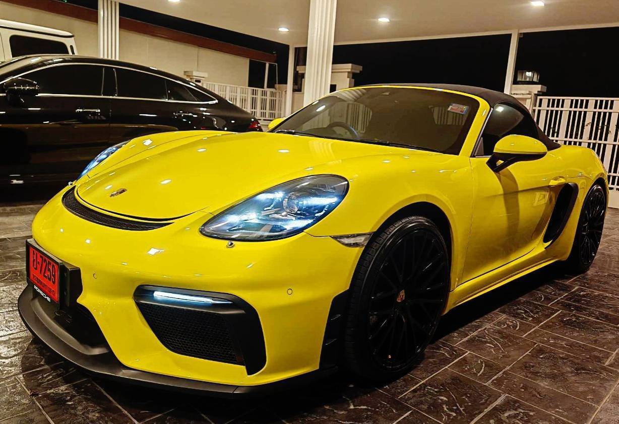 2020 Porsche 718 Boxster สีเหลือง (รูปที่ 7)